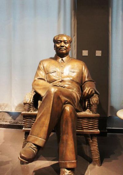 博物館偉大領袖主席銅雕毛澤東雕塑